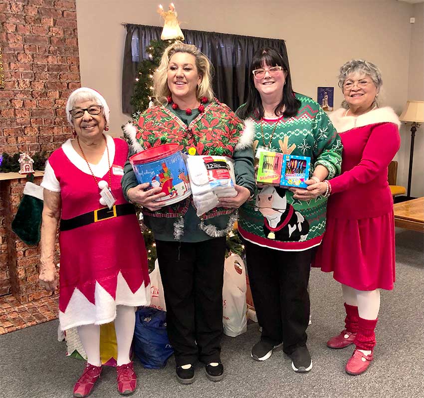 Pictured left to right: Cecilia Guillen, LeeAnn Clark, Susanna Barnett, and Dorothy Earls