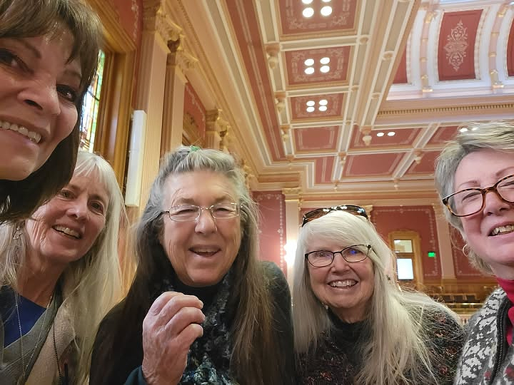 Praying at the Denver, CO Capitol